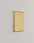 Solid brass Century Blank Wall Plate in Satin Brass finish