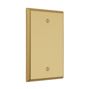 Century Blank Wall Plate - Brushed Brass