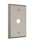 Solid brass Century Cable Wall Plate in Satin Nickel finish