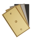 Solid brass Century Cable Wall Plate