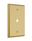 Solid brass Century Cable Wall Plate in Satin Brass finish