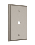 Solid brass Century Cable Wall Plate in Satin Nickel finish