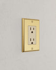 Solid brass Century Open Wall Plate in Polished Brass finish