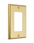 Solid brass Century Open Wall Plate in Polished Brass finish