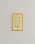 Solid brass Century Open Wall Plate in Polished Brass finish