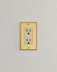 Solid brass Century Open Wall Plate in Polished Brass finish