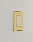 Solid brass Century Open Wall Plate in Satin Brass finish