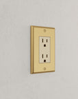 Solid brass Century Open Wall Plate in Satin Brass finish