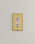 Solid brass Century Open Wall Plate in Satin Brass finish
