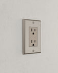 Solid brass Century Open Wall Plate in Satin Nickel finish
