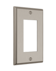 Solid brass Century Open Wall Plate in Satin Nickel finish