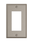 Solid brass Century Open Wall Plate in Satin Nickel finish