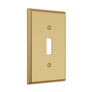 Century Toggle Wall Plate - Brushed Brass