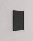 Solid brass Futura Blank Wall Plate in Coal Black Brass finish