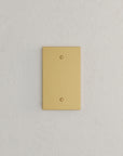 Solid brass Futura Blank Wall Plate in Satin Brass finish