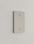 Solid brass Futura Blank Wall Plate in Satin Nickel finish