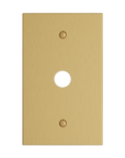Solid brass Futura Cable Wall Plate in Satin Brass finish