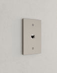 Solid brass Futura Cable Wall Plate in Satin Nickel finish