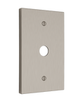 Solid brass Futura Cable Wall Plate in Satin Nickel finish