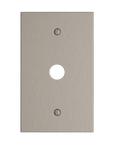 Solid brass Futura Cable Wall Plate in Satin Nickel finish