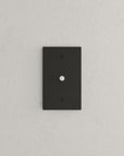 Solid brass Futura Cable Wall Plate in Coal Black Brass finish