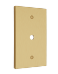 Solid brass Futura Cable Wall Plate in Satin Brass finish