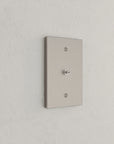 Solid brass Futura Cable Wall Plate in Satin Nickel finish