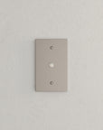 Solid brass Futura Cable Wall Plate in Satin Nickel finish