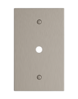 Solid brass Futura Cable Wall Plate in Satin Nickel finish