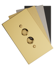 Solid brass Futura Push Button Wall Plate