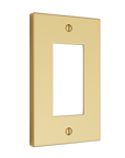Solid brass Futura Open Wall Plate in Polished Brass finish