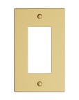 Solid brass Futura Open Wall Plate in Polished Brass finish