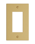 Solid brass Futura Open Wall Plate in Satin Brass finish