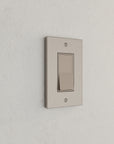 Solid brass Futura Open Wall Plate in Satin Nickel finish