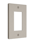 Solid brass Futura Open Wall Plate in Satin Nickel finish