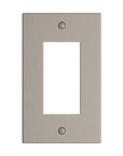 Solid brass Futura Open Wall Plate in Satin Nickel finish