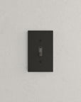 Solid brass Futura Toggle Wall Plate in Coal Black Brass finish