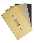 Solid brass Futura Toggle Wall Plate