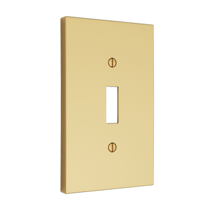 Futura Toggle Wall Plate - Polished Brass