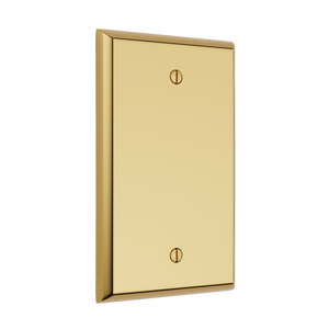 Century Blank Wall Plate - Polished Brass