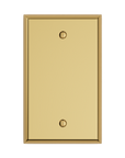 Solid brass Century Blank Wall Plate in Polished Brass finish