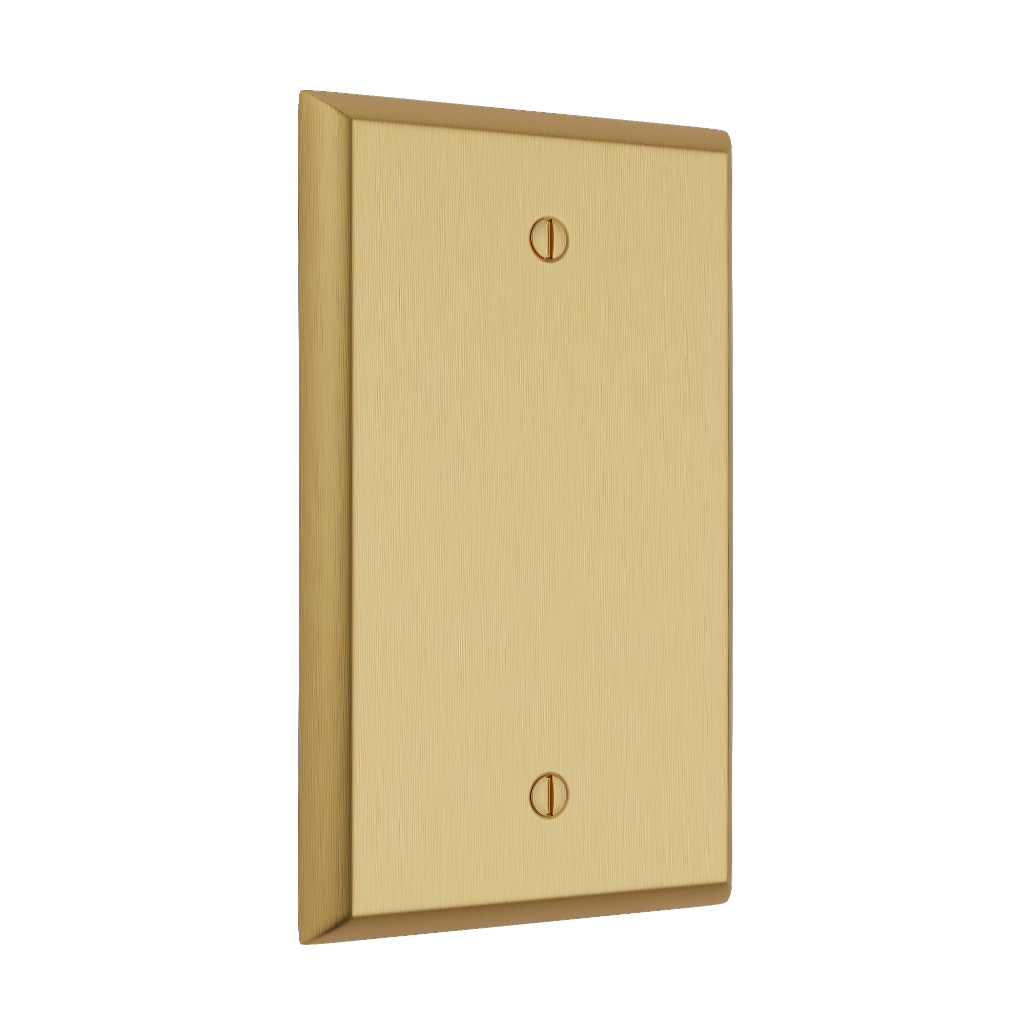 Solid brass Century Blank Wall Plate in Satin Brass finish