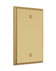 Solid brass Century Blank Wall Plate in Satin Brass finish