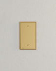 Solid brass Century Blank Wall Plate in Satin Brass finish