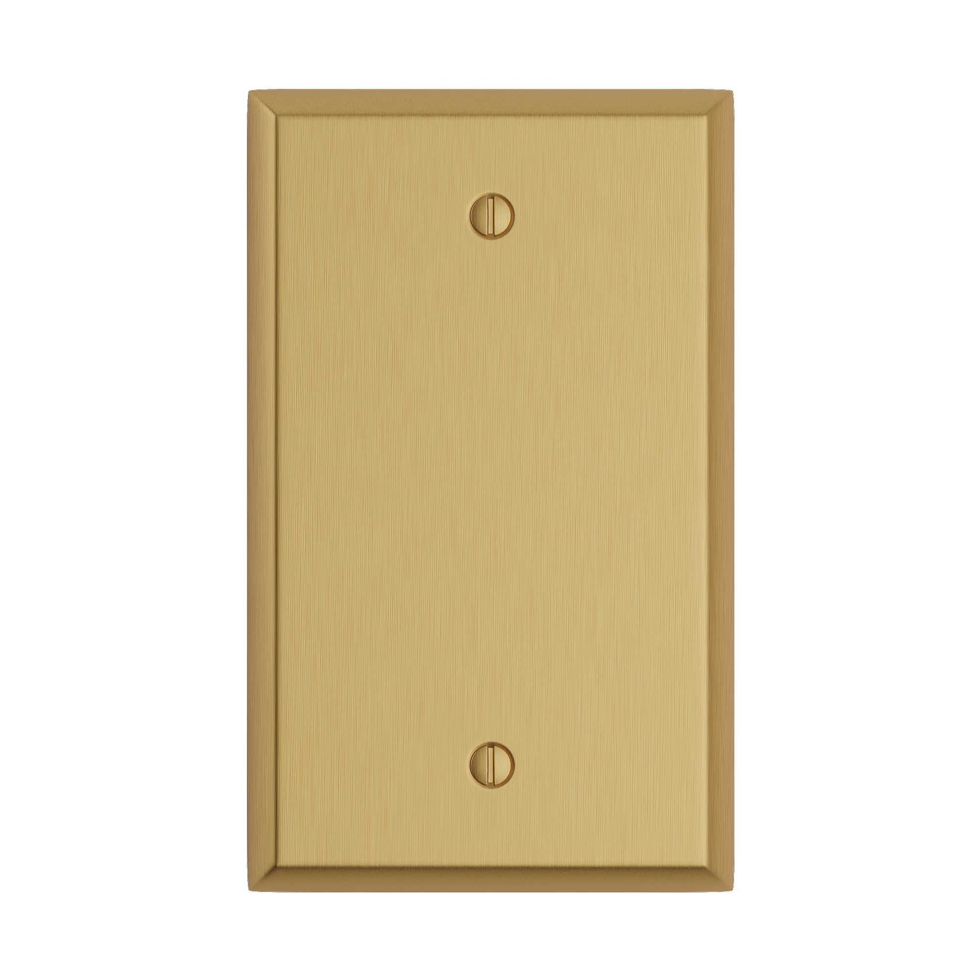 Solid brass Century Blank Wall Plate in Satin Brass finish