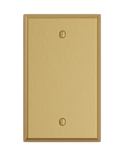 Solid brass Century Blank Wall Plate in Satin Brass finish