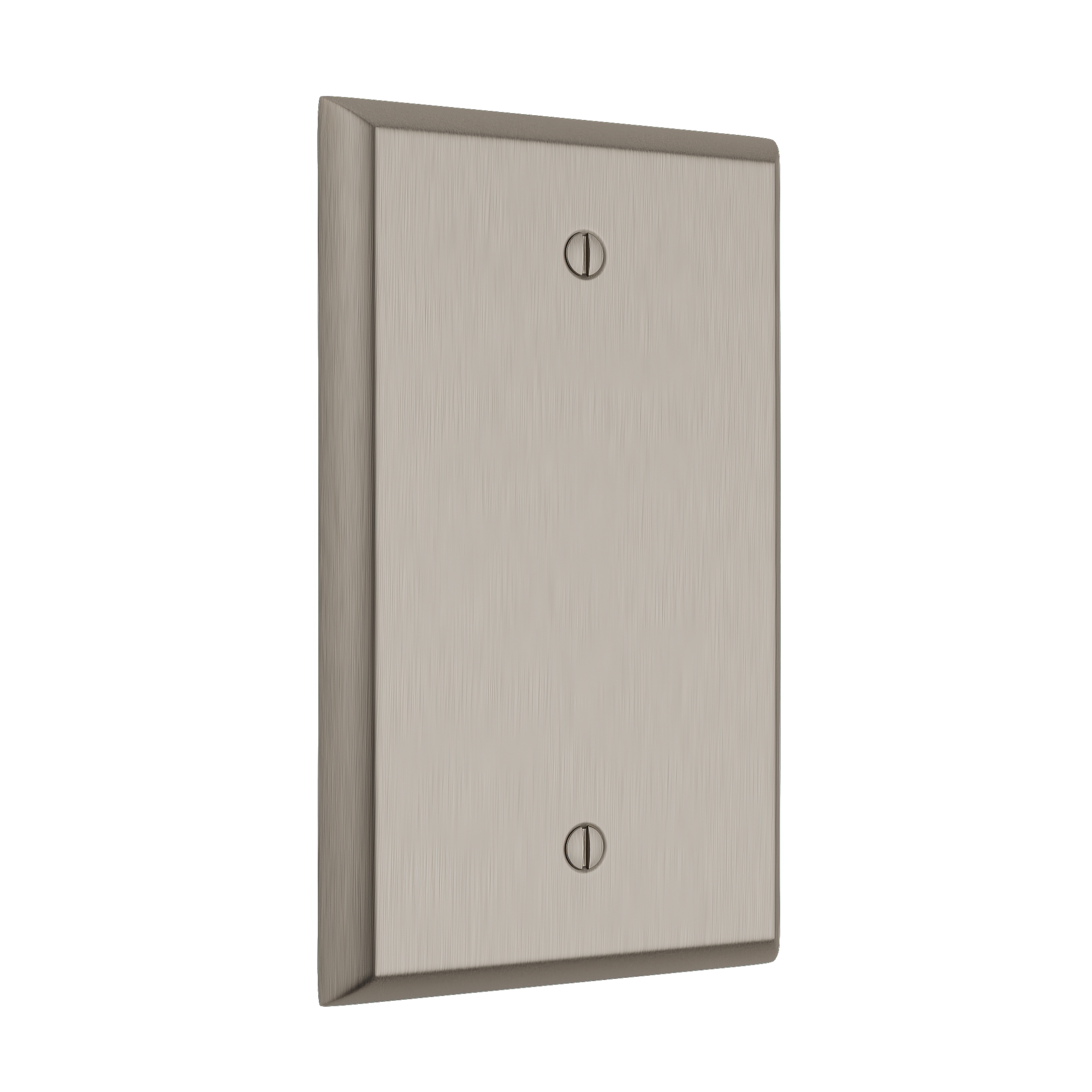 Solid brass Century Blank Wall Plate in Satin Nickel finish