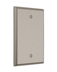 Solid brass Century Blank Wall Plate in Satin Nickel finish