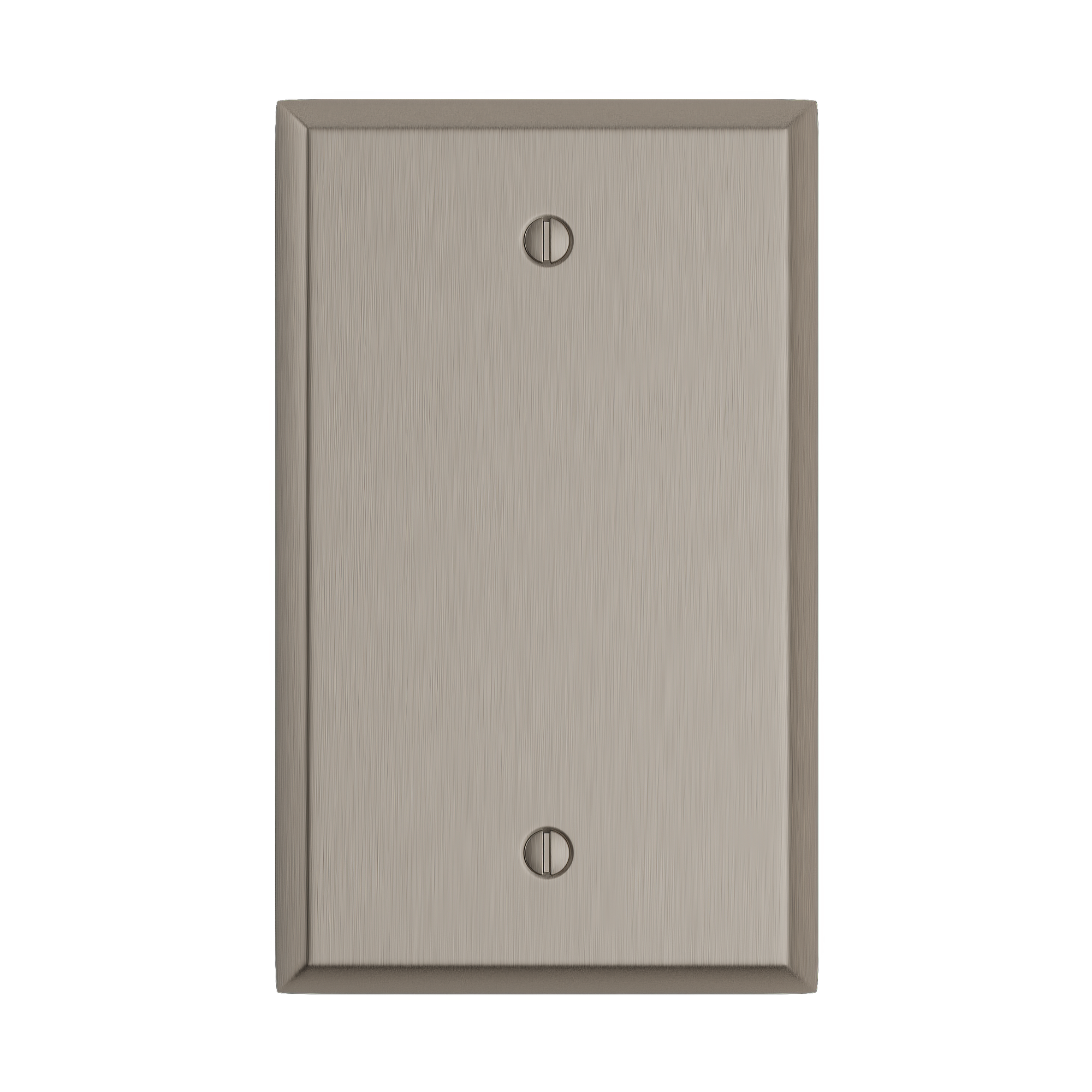 Solid brass Century Blank Wall Plate in Satin Nickel finish