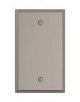 Solid brass Century Blank Wall Plate in Satin Nickel finish